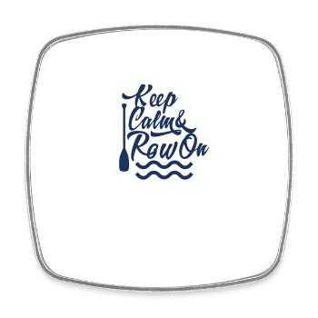 Rowing Rudern Rudersport Ruderer Ruderboot - Viereckiger Kühlschrankmagnet - Weiß - Vorne