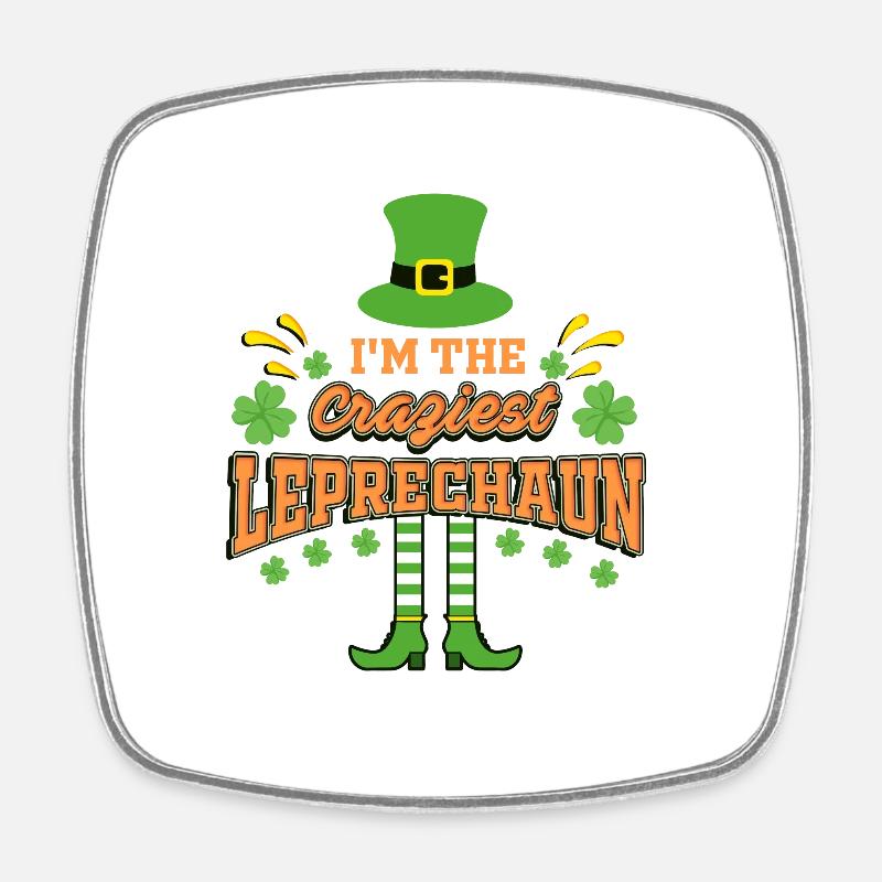 ST PATRICK - Viereckiger Kühlschrankmagnet - Weiß