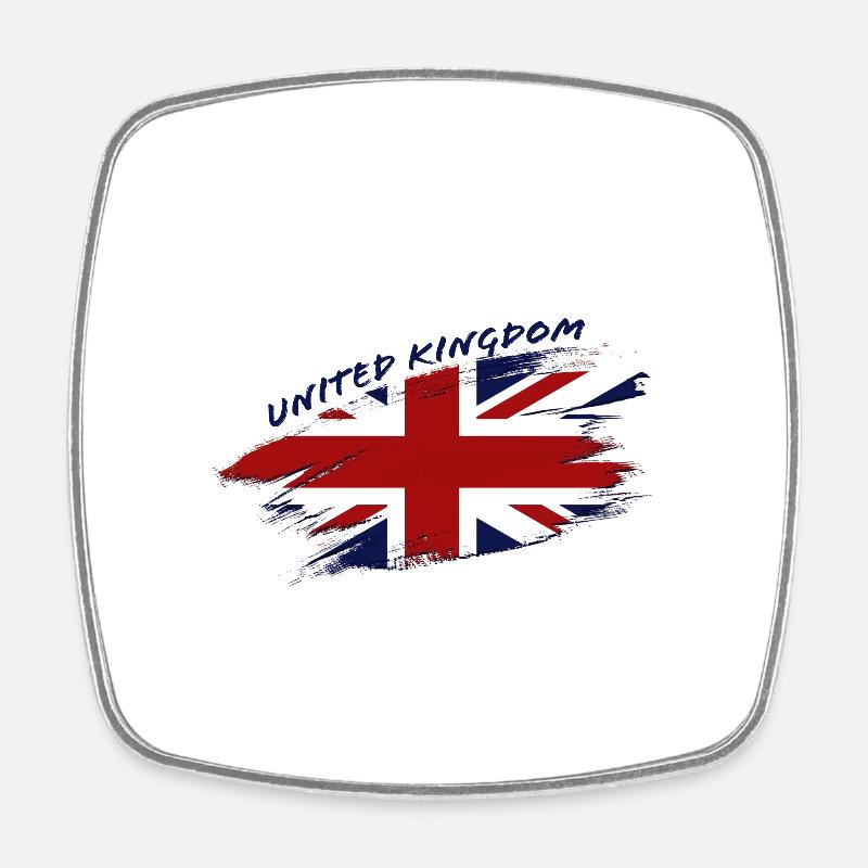 UK 2 G - Square fridge magnet - white