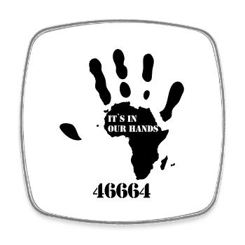 46664__its_in_our_hands - Viereckiger Kühlschrankmagnet - Weiß - Vorne