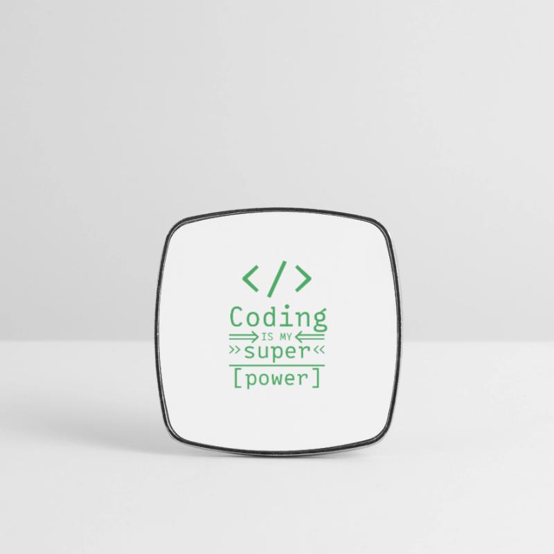 Programmer software Coder codeur Magnet carré