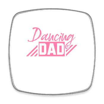 Dancing Daddy - Square fridge magnet - white - Front