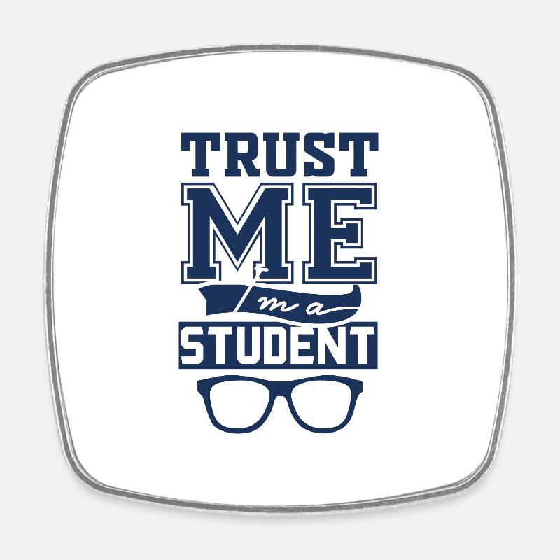 Student Student Student Student - Square fridge magnet - white