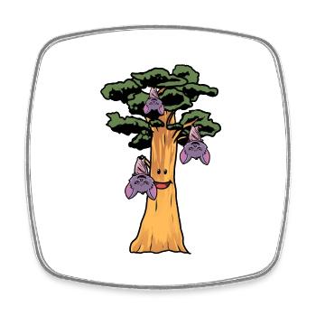 Nature conservation Ecology Bat Rainforest Forest animal - Square fridge magnet - white - Front