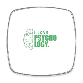 Psychology Psychology Psychology Psychology - Square fridge magnet - white - Front