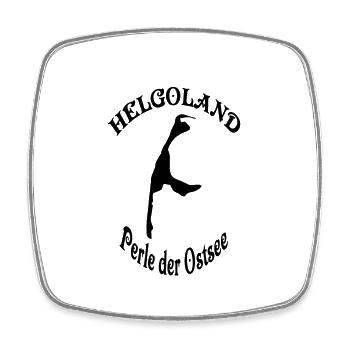 Helgoland/Sylt Perle der Ostsee - Viereckiger Kühlschrankmagnet - Weiß - Vorne