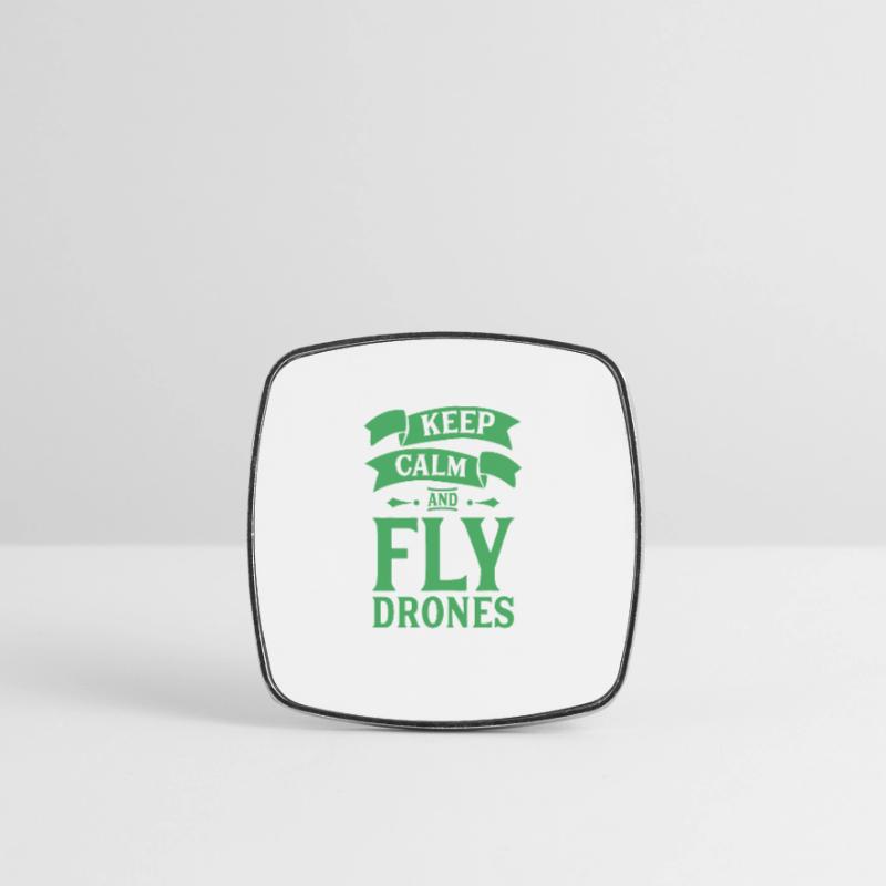 Drones Drones Drones Drones Drones Square fridge magnet