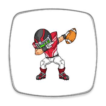 Joueur de football drôle Dab idée cadeau Dabbing - Magnet carré - blanc - Devant