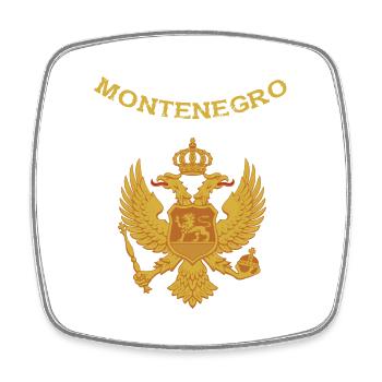 Montenegro - Viereckiger Kühlschrankmagnet - Weiß - Vorne