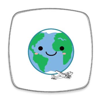 Travel Travel Buddies Travler Travelling Reisen - Viereckiger Kühlschrankmagnet - Weiß - Vorne