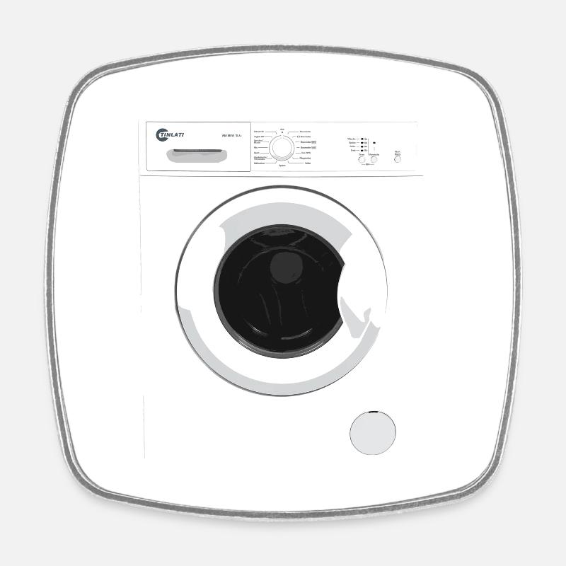 Lave-linge costume carnaval de carnaval amusant - Magnet carré - blanc