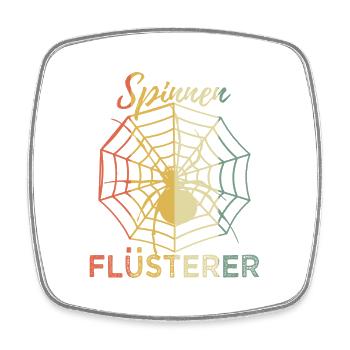 Lustig Spinnen Flüsterer Retro Spruch Geschenk - Viereckiger Kühlschrankmagnet - Weiß - Vorne