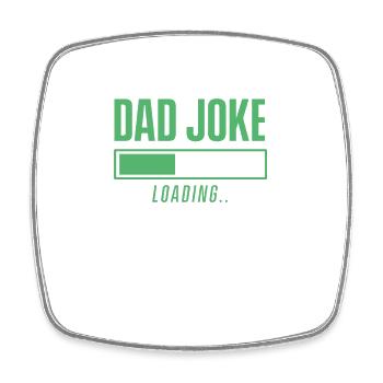Papa Blague Papa Blague Drôle Père Blagues - Magnet carré - blanc - Devant