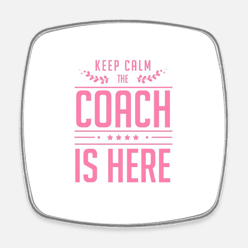 Coaching de vie - Magnet carré - blanc