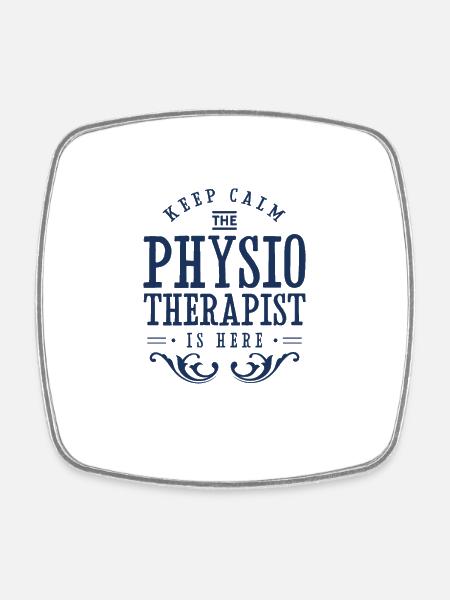 Physiotherapeut Beruf - Viereckiger Kühlschrankmagnet - Weiß