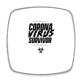 COVID_! 9 Virus pandémique Corona Virus Corona Virus - Magnet carré - blanc - Devant