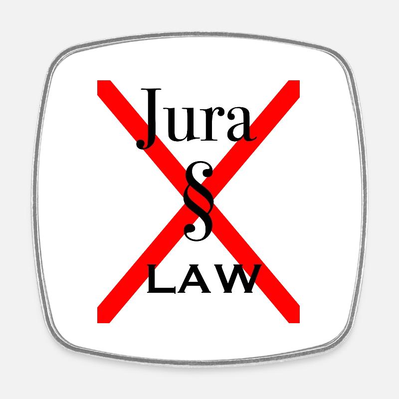 Law paragraph attorney gift - Square fridge magnet - white