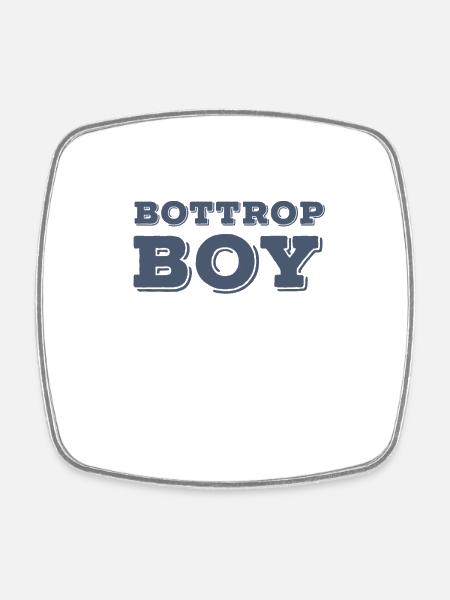 Bottrop Boy - Viereckiger Kühlschrankmagnet - Weiß