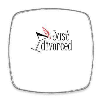 Scheidung - Just divorced - Viereckiger Kühlschrankmagnet - Weiß - Vorne