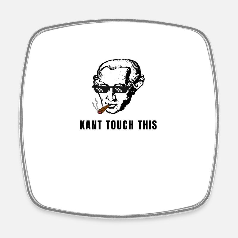 Immanuel Kant Meme - Viereckiger Kühlschrankmagnet - Weiß
