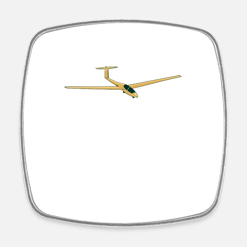 Pilote de planeur pilote idée cadeau nerd amour - Magnet carré - blanc