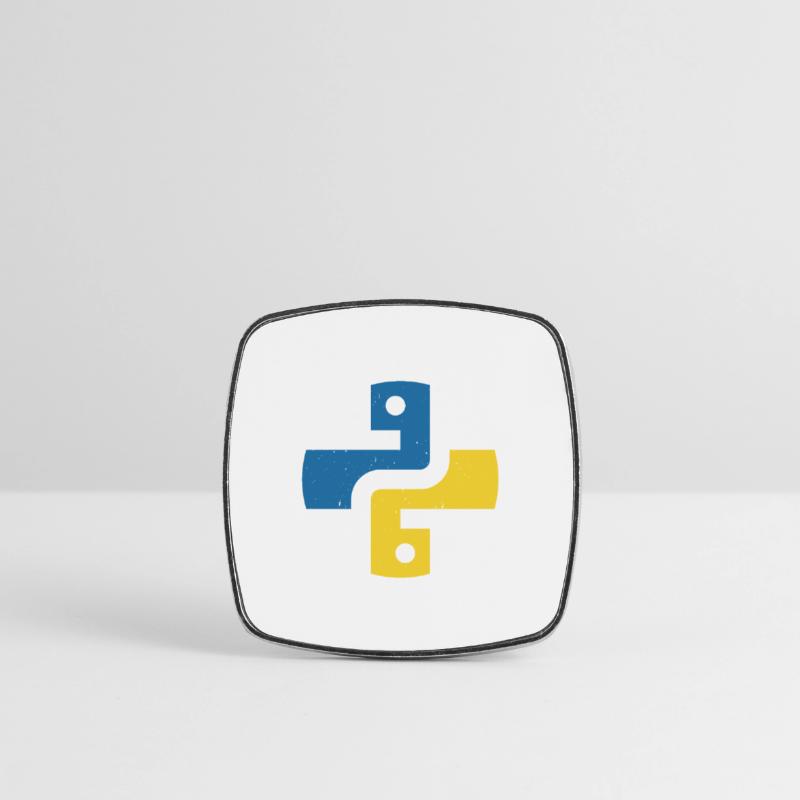 Python Programmiersprache Viereckiger Kühlschrankmagnet