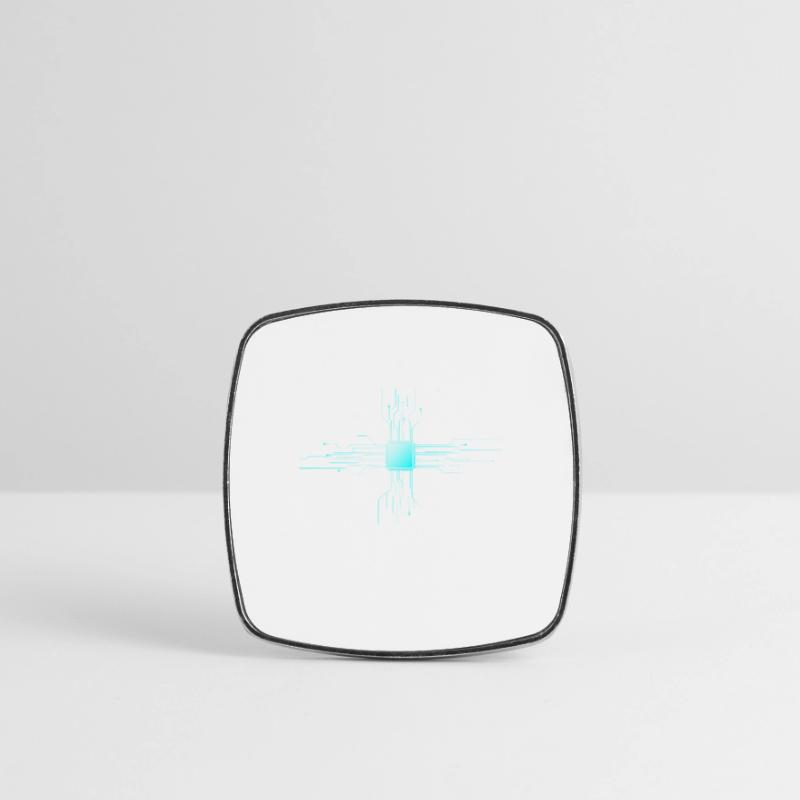 I Breake Coder Computer Nerd Science Magnet carré