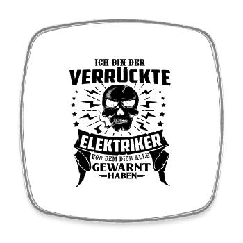 Geschenkideen für Elektriker - Viereckiger Kühlschrankmagnet - Weiß - Vorne