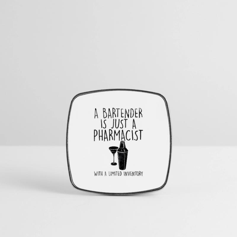 Bartender Square fridge magnet