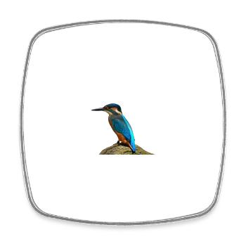Enfants cadeau oiseau - Magnet carré - blanc - Devant