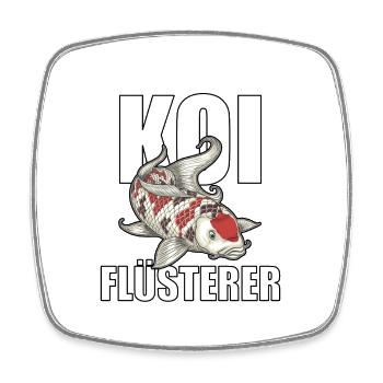 lustiges Koi Kois Koi Flüsterer Karpfen Geschenk - Viereckiger Kühlschrankmagnet - Weiß - Vorne