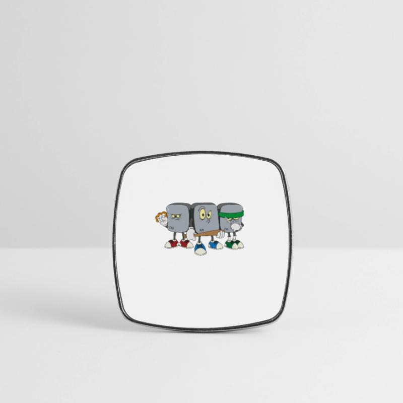 Computer Scientist Programmer Ctrl Alt Del Computer Square fridge magnet