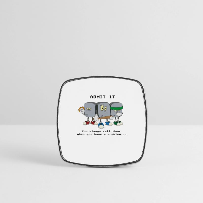 Ctrl Alt Del Computer Computer Scientist Programmer Square fridge magnet
