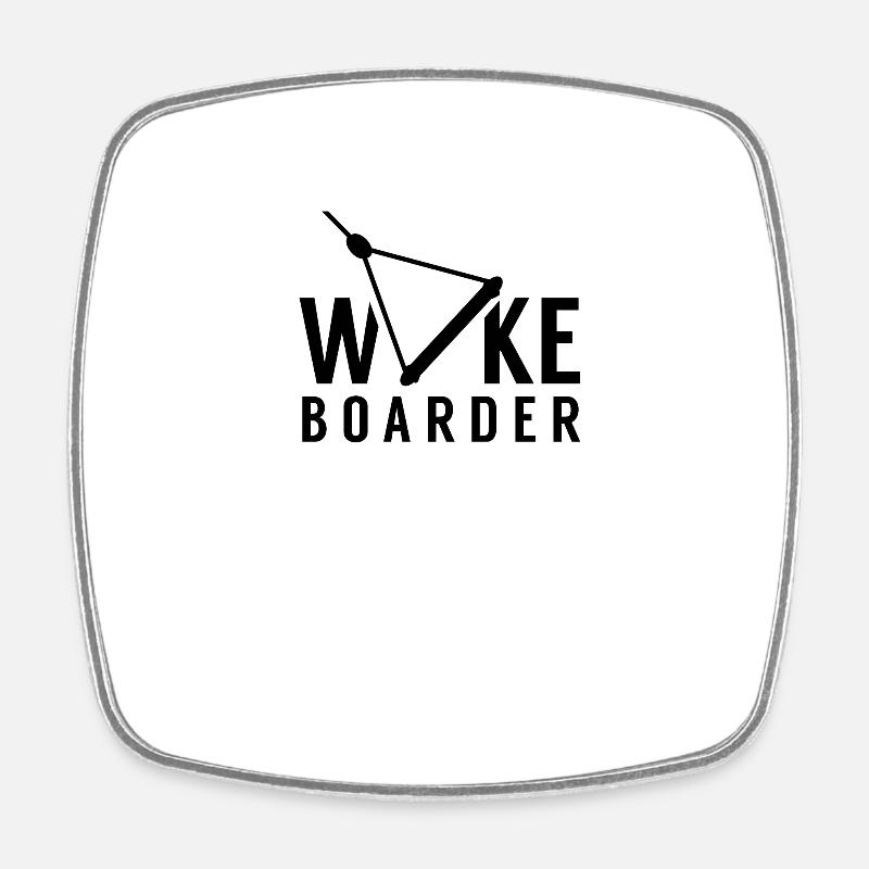 Wakeboarder Wakeboard Wakeboarden Wake - Viereckiger Kühlschrankmagnet - Weiß