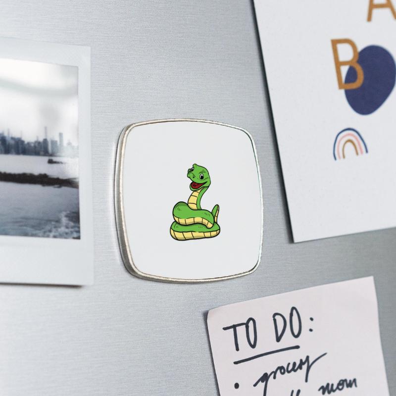 Square fridge magnet