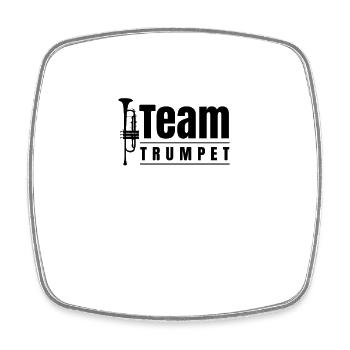 Team Trompete Trompeter Trompeten Musiker Spieler - Viereckiger Kühlschrankmagnet - Weiß - Vorne