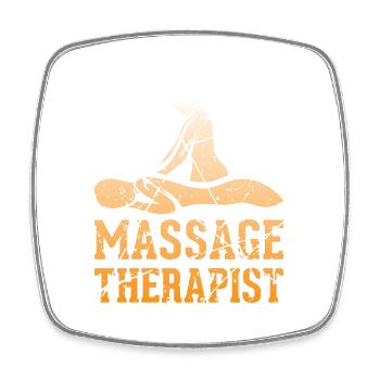 Massagetherapeutin Massagetherapie - Viereckiger Kühlschrankmagnet - Weiß - Vorne