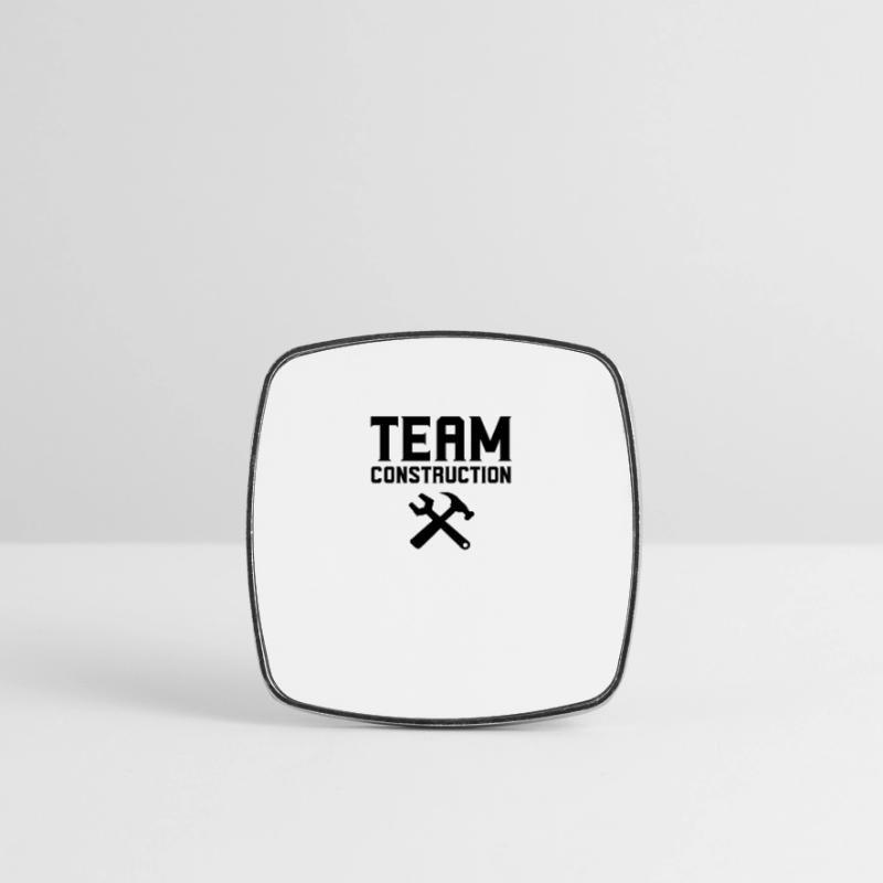 Team construction site construction work occupation construction workers construction Square fridge magnet