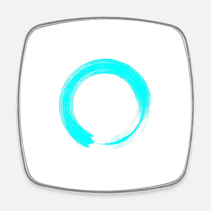 Cercle - Magnet carré - blanc