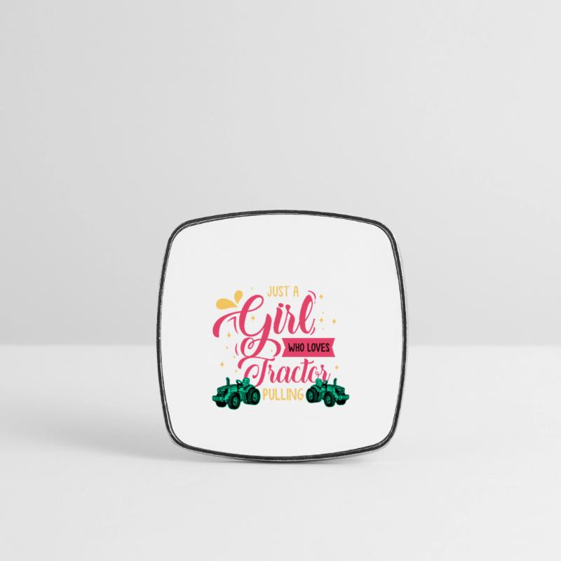 tractor pulling, tractor pulling, drag, Square fridge magnet