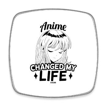 Anime Mädchen Manga - Viereckiger Kühlschrankmagnet - Weiß - Vorne