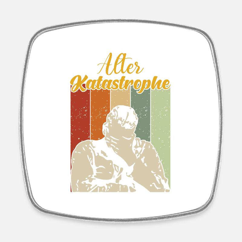 Alter Katastrophe - Viereckiger Kühlschrankmagnet - Weiß