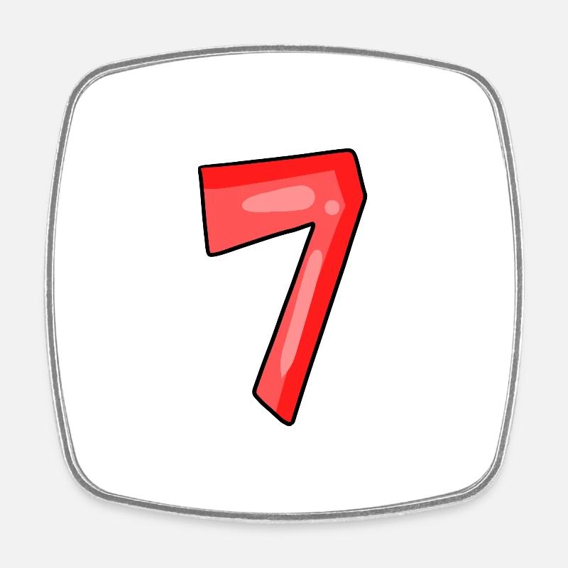 7 - Magnet carré - blanc