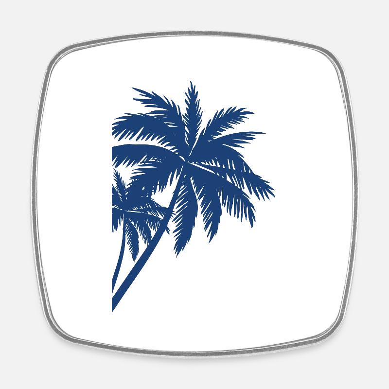 Palme Palm - Square fridge magnet - white