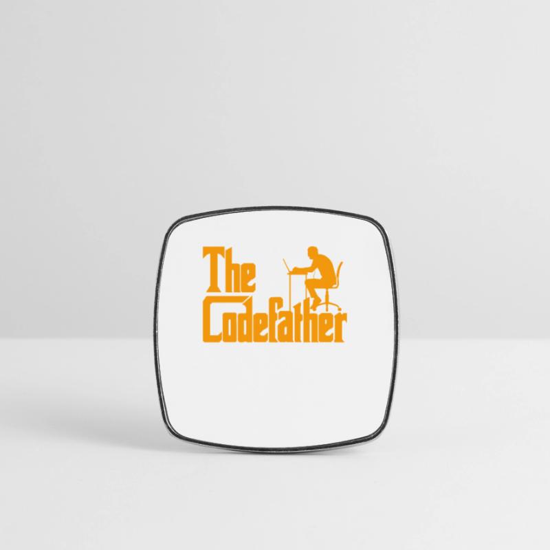 Developer Fun Saying The Codefather Coder Square fridge magnet