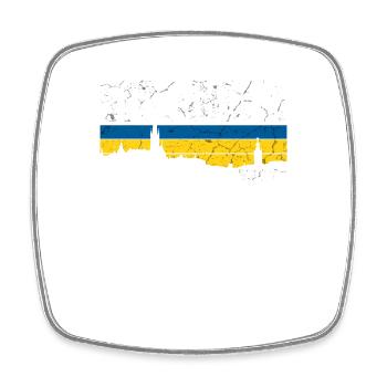 Stockholm Drapeau de la Suède - Magnet carré - blanc - Devant