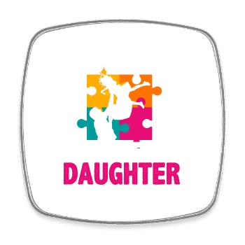 Proud Father of A Special Daughter - Square fridge magnet - white - Front