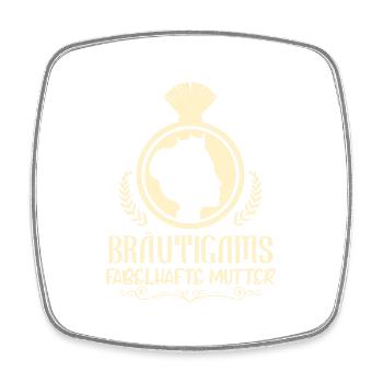 Mutter des Bräutigams Hochzeitshirt für Mama - Viereckiger Kühlschrankmagnet - Weiß - Vorne