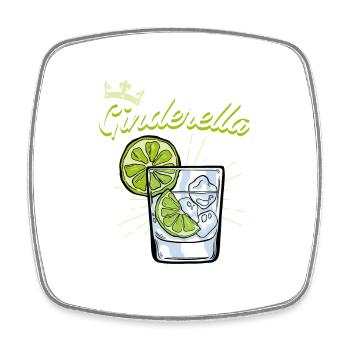 Ginderella Gin Enterrement de vie de garçon JGA Party - Magnet carré - blanc - Devant