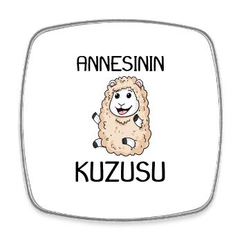 Annesinin Kuzusu - Baby - türkisch - Viereckiger Kühlschrankmagnet - Weiß - Vorne